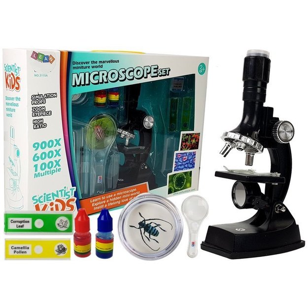 Children s Educational Microscope for a Little Scientist 900x 600x 100x