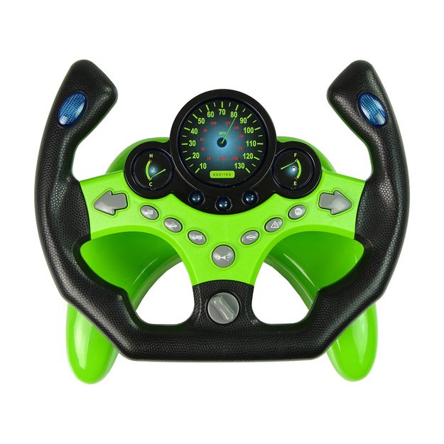 Steering Wheel Kit Keys Sound Lights Green 1