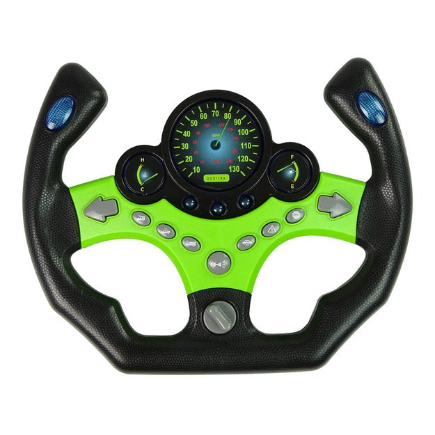 Steering Wheel Kit Keys Sound Lights Green 4