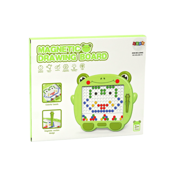 Magnetic Educational Board Frog Stylus Pad Green Beads Puzzle 2