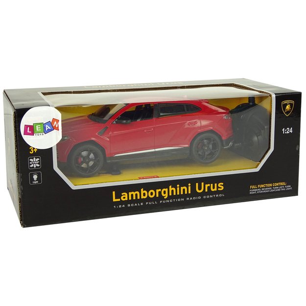 Automobilis R/C 1:24 Lamborghini Urus Red 2.4 G žibintai 10