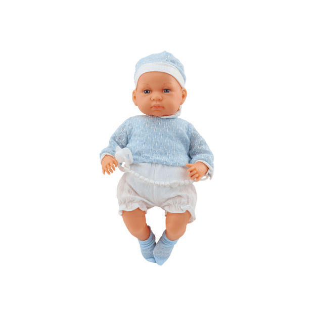 Baby Doll 46 cm Blue Pacifier Hat Socks