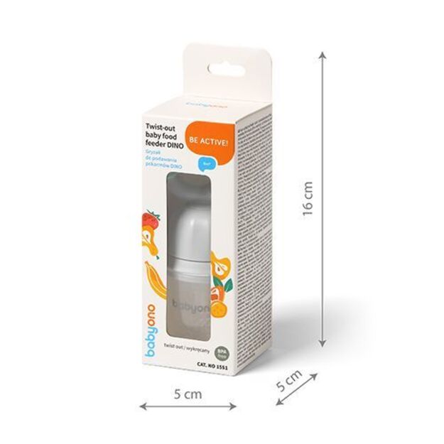 Maitinimo čiulptukas dinozauro formos Grey 6