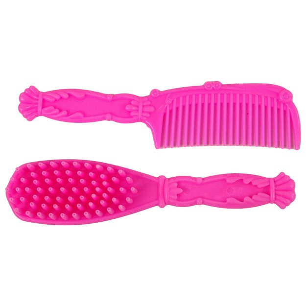 Lėlė raitelis su rudomis ponio figūrėlėmis. 3