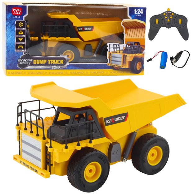Remote Controlled Construction Dump Truck RC LED Lights 1:24