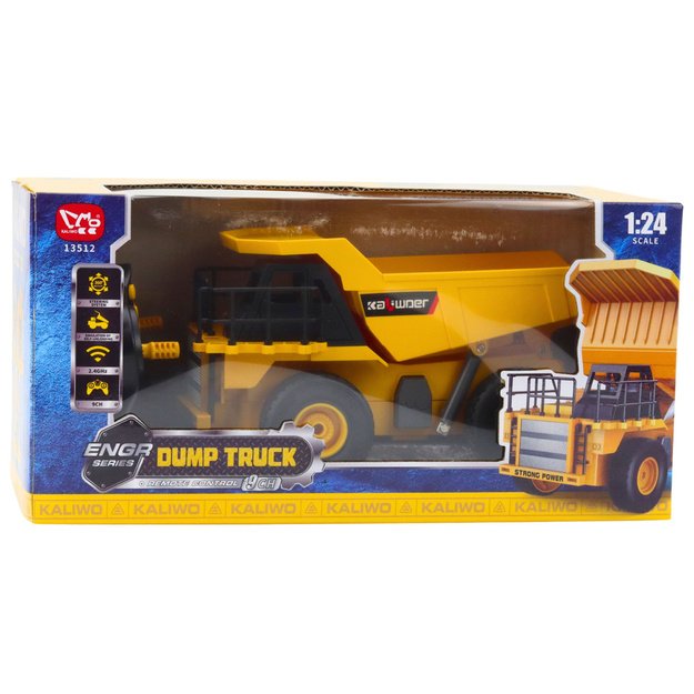 Remote Controlled Construction Dump Truck RC LED Lights 1:24 4