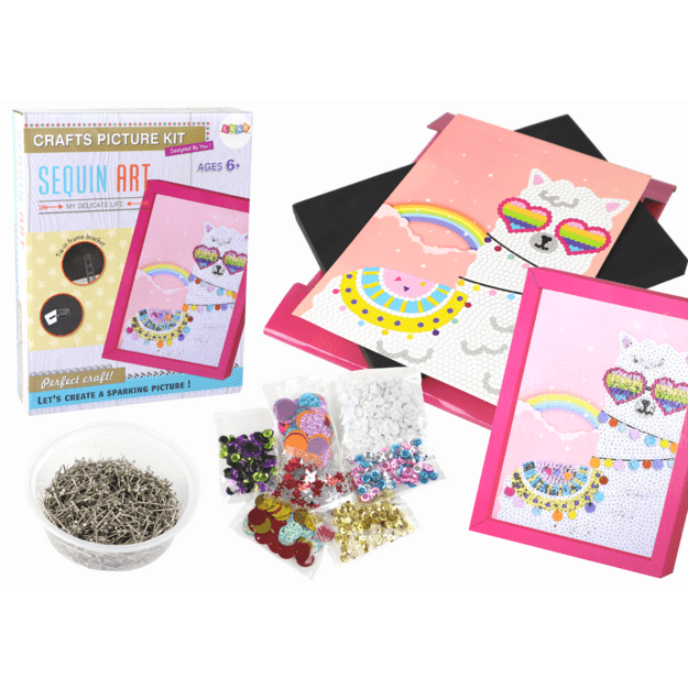 Pasidaryk pats rinkinys Sequins aukštakulniai pelėda rėmo spalvinga