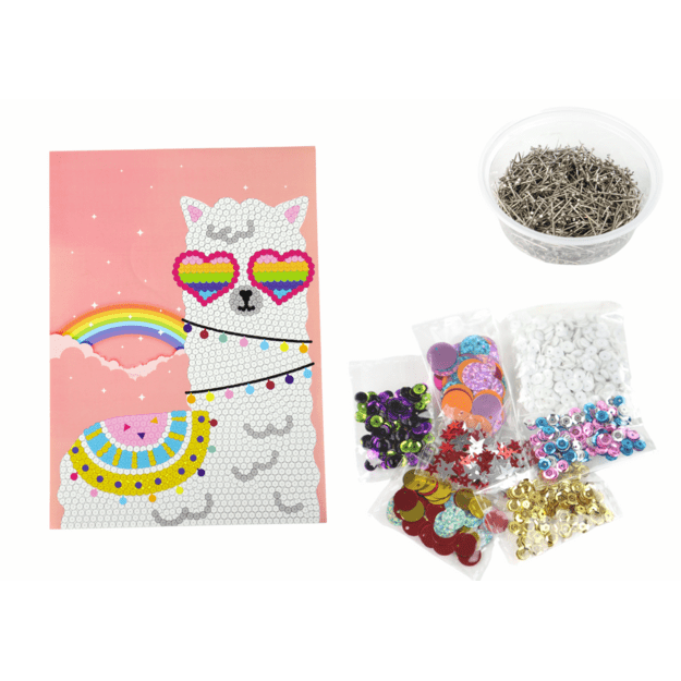 Pasidaryk pats rinkinys Sequins aukštakulniai pelėda rėmo spalvinga 4