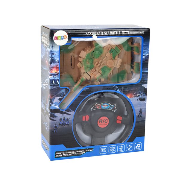 R/C Tank Remote Controlled Lights Sound Sand 1:18 27MHz