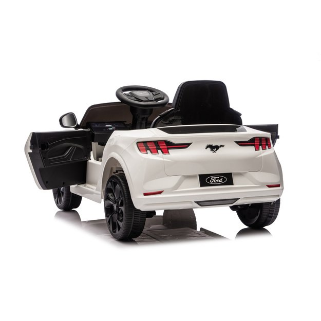 Ford Mustang Mach-E White 24V Battery-Powered Car 4