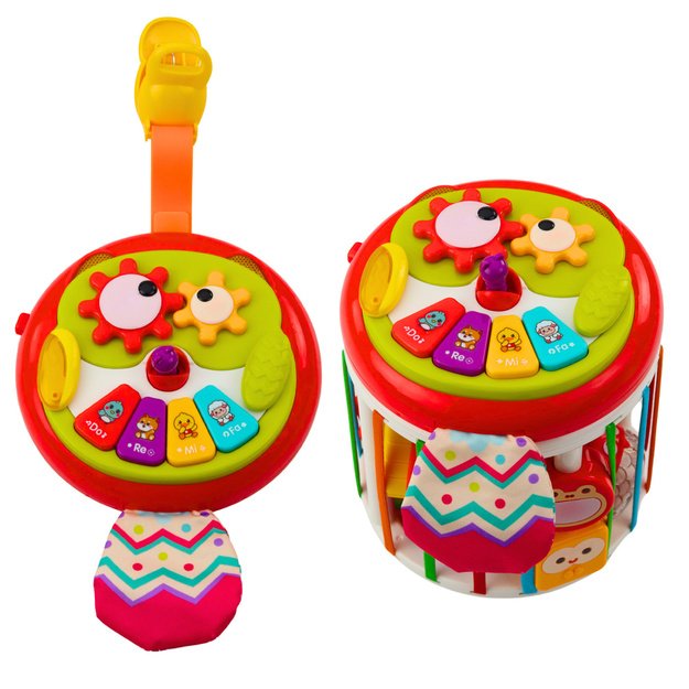 Cylinder Sensory Cube Interactive Sorter Lights Sounds Colorful 2