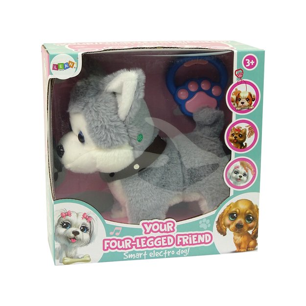 Plush Dog Interactive Educational Leash Songs Walks