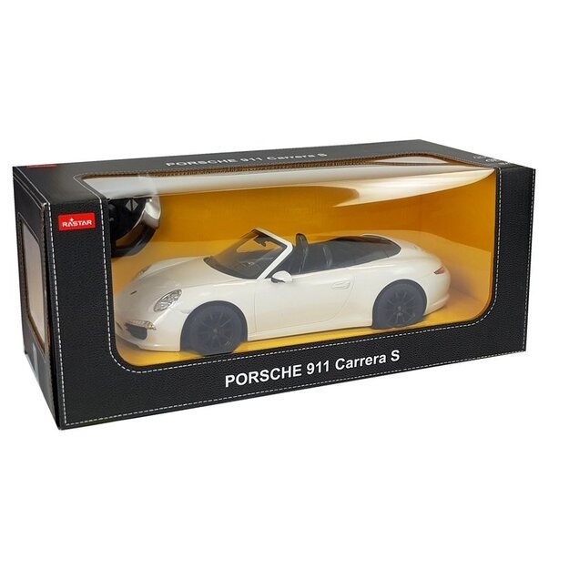 Car R/C Porsche 911 Carrera S Rastar 1:12 White