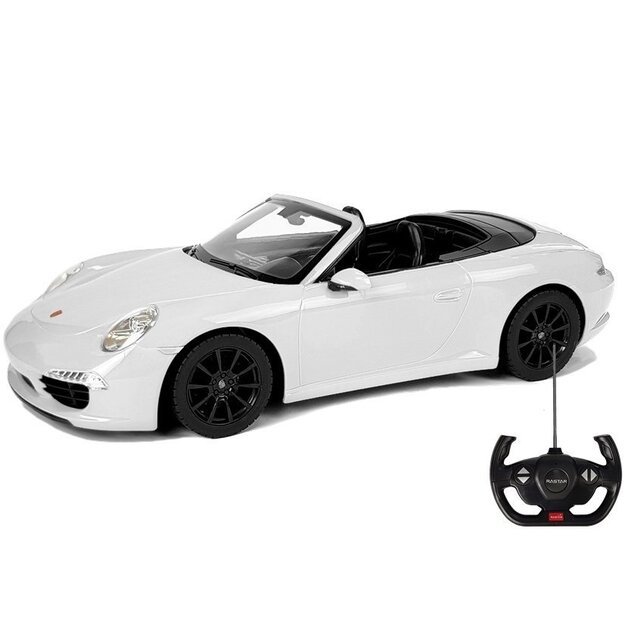 Car R/C Porsche 911 Carrera S Rastar 1:12 White