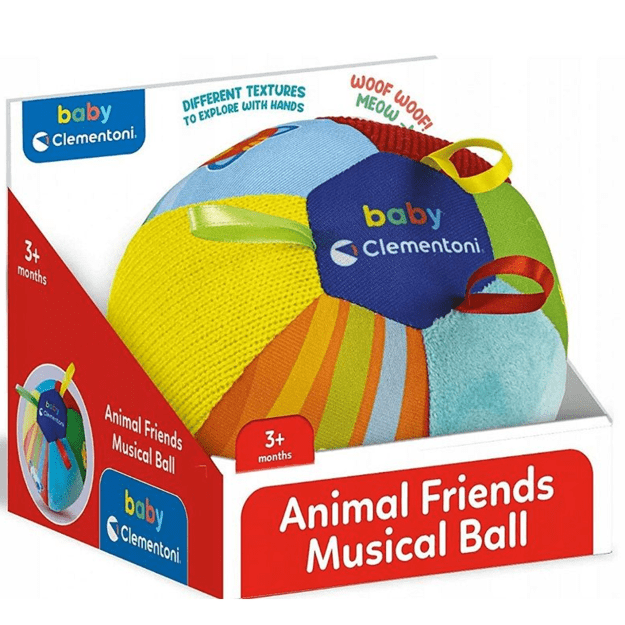 Soft Musical Ball with Animals Clementoni 17475