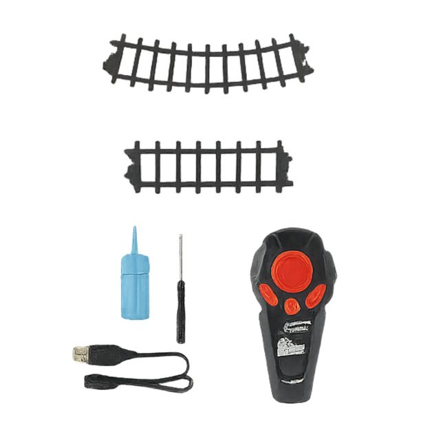 Electric Train Classic RC Train Lights Sounds Smoke 206 cm 24 pcs. 3