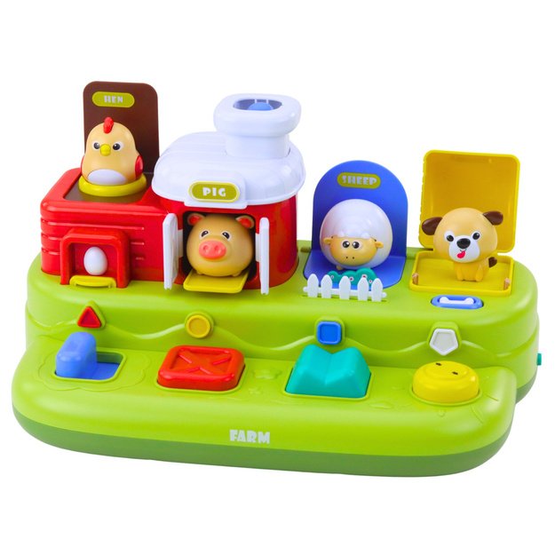 Interactive Educational Toy for Toddlers - Pop-Up Animals Farm 1