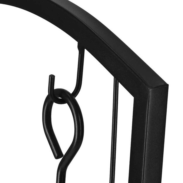 Židinio malkų stovas metaliniai židinių priedai 12