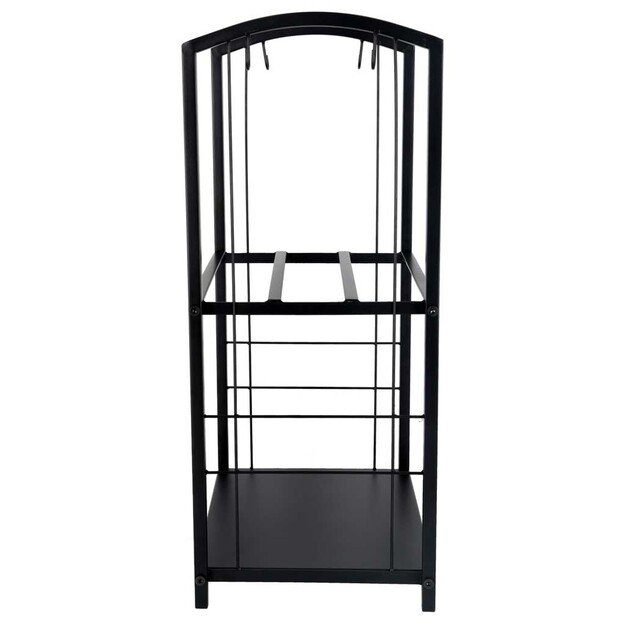 Židinio malkų stovas metaliniai židinių priedai 6