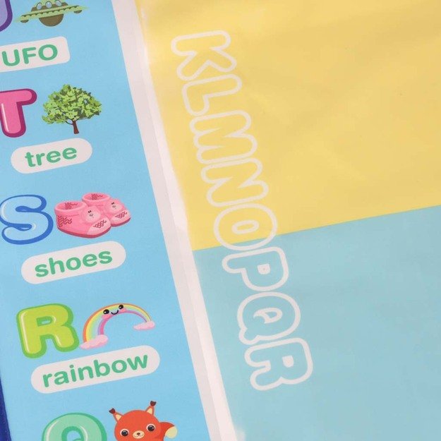 Vandens dažymo kilimėlis Vandens dažymo markeriai trafaretai trafaretinis volelis 100x80cm abėcėlė 10