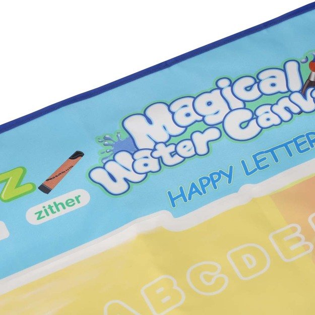 Vandens dažymo kilimėlis Vandens dažymo markeriai trafaretai trafaretinis volelis 100x80cm abėcėlė 11