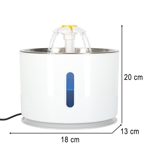 Gertuvė &scaron;uniui ir katei automatinė USB LED gertuvė 2,4 l valymo filtras 13