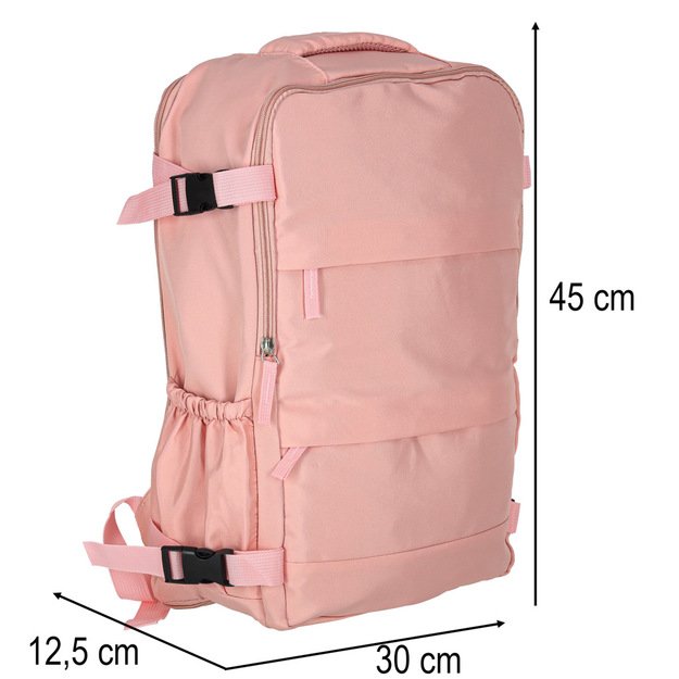 Bagažo kelioninė kuprinė rožinė 45x30 cm 12