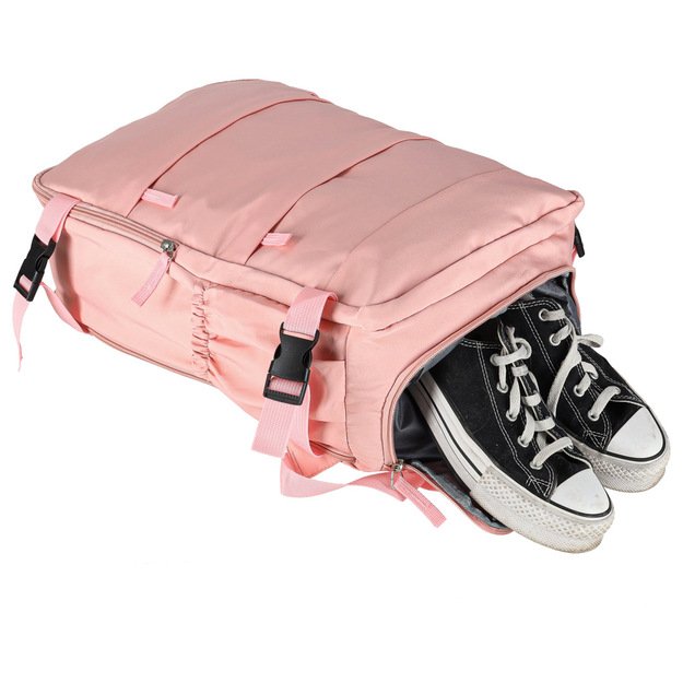 Bagažo kelioninė kuprinė rožinė 45x30 cm 7