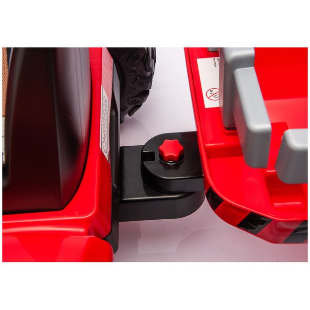 CH9959B Raudonas 24 V akumuliatorinis traktorius su priekaba 7