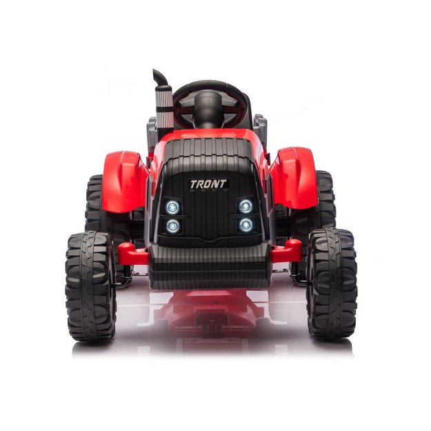 CH9959B Raudonas 24 V akumuliatorinis traktorius su priekaba 2