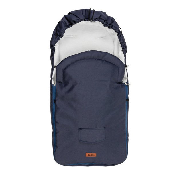 Romper Bag for Pushchair– navy polar fleece (95x40) 