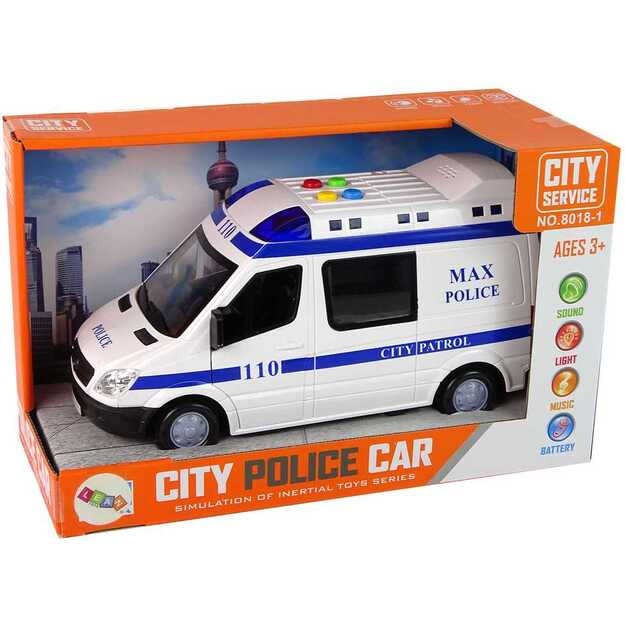 Policijos automobilis su garsais ir šviesa 3