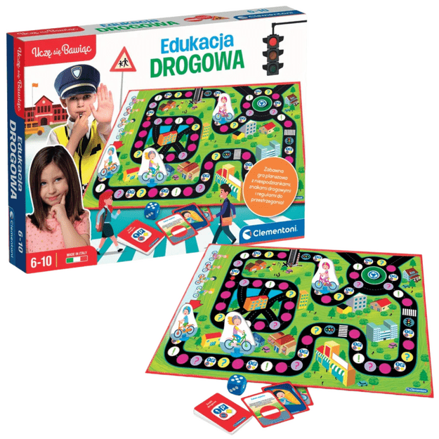 Educational Game Road Safety Learn & Play Polish Language Clementoni 50777