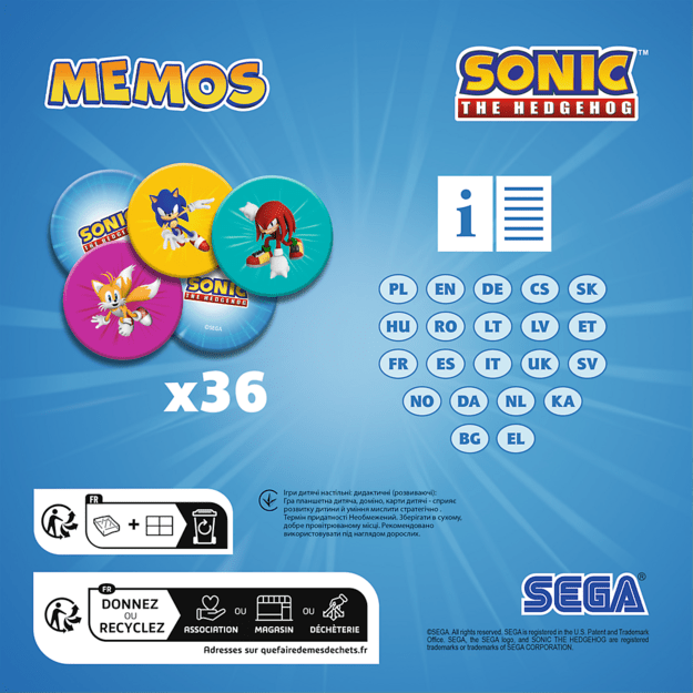Memos Sonic - The Hedgehog - Trefl 02897 5