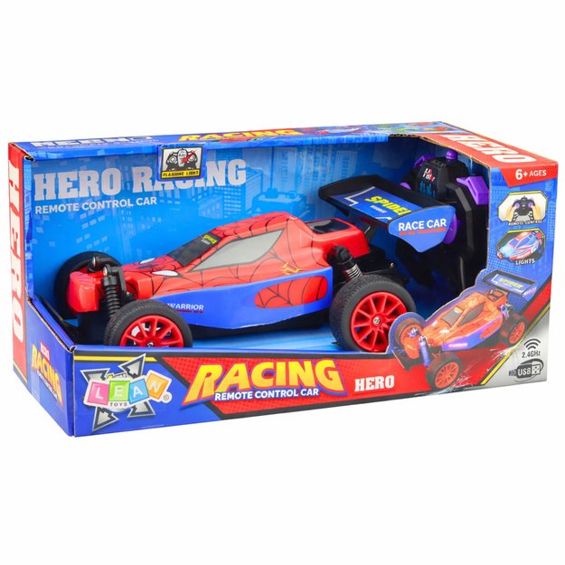 Nuotoliniu būdu valdomas automobilis, raudonas 6