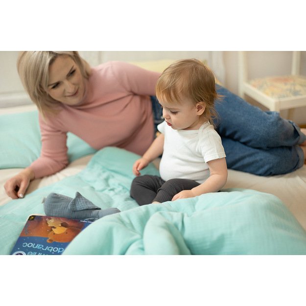 2 elementų MUSLIN patalynė DUSTY ROSE 100x135 cm 6