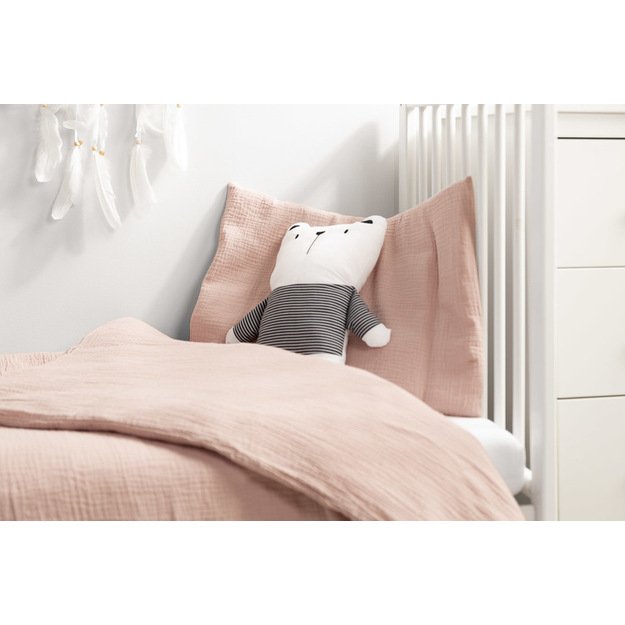 2 elementų MUSLIN patalynė DUSTY ROSE 100x135 cm 1