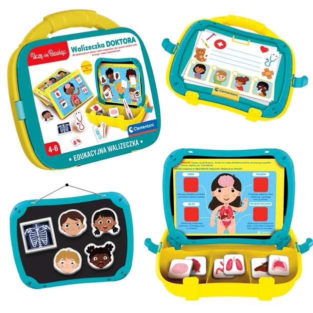 Magnetic Educational Doctor&rsquo;s Case Learn Through Play Polish Language Clementoni 50393