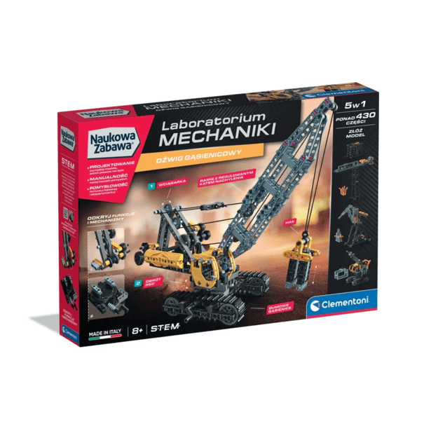 Scientific Fun Mechanics Laboratory Crawler Crane Clementoni 50402 2