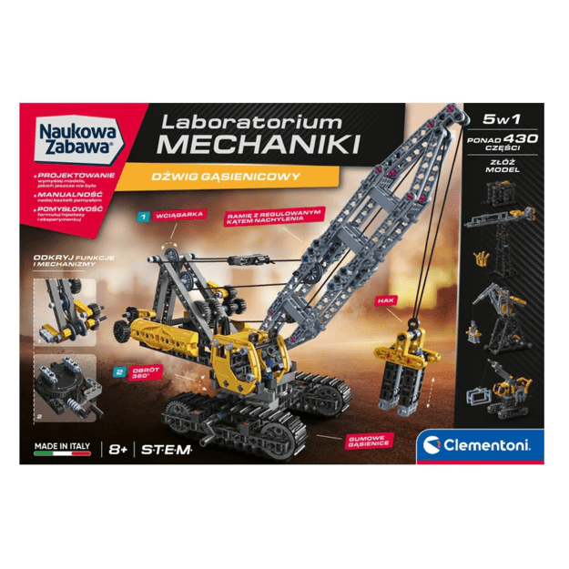 Scientific Fun Mechanics Laboratory Crawler Crane Clementoni 50402 3