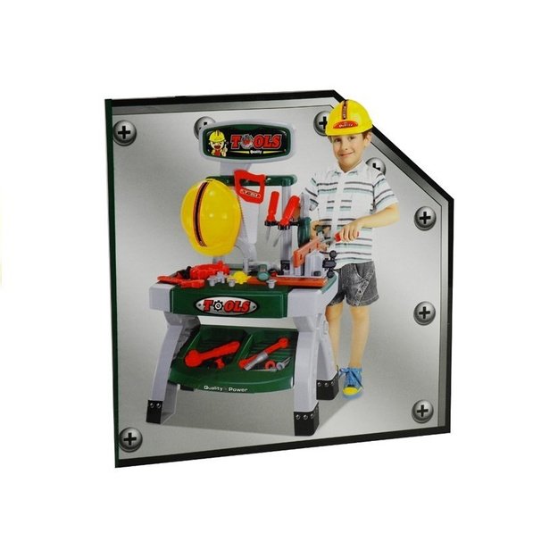 Kids Childrens Work Bench Play Set Tools Vice DIY Workshop 6