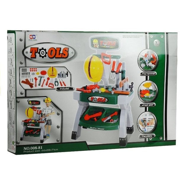 Kids Childrens Work Bench Play Set Tools Vice DIY Workshop 5