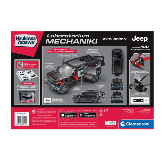 Mechanikos laboratorija, Jeep Recon, Clementoni 50401 3