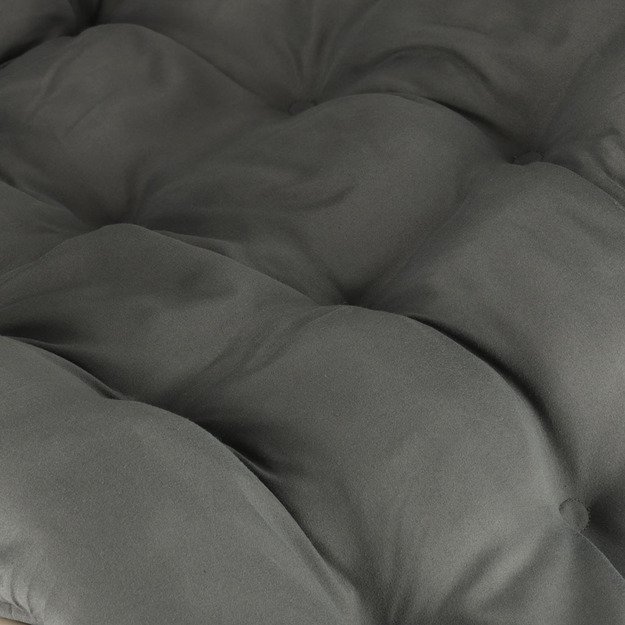 LUARO sodo gultas turistinė sulankstoma kėdė su pagalvėle pilka 7