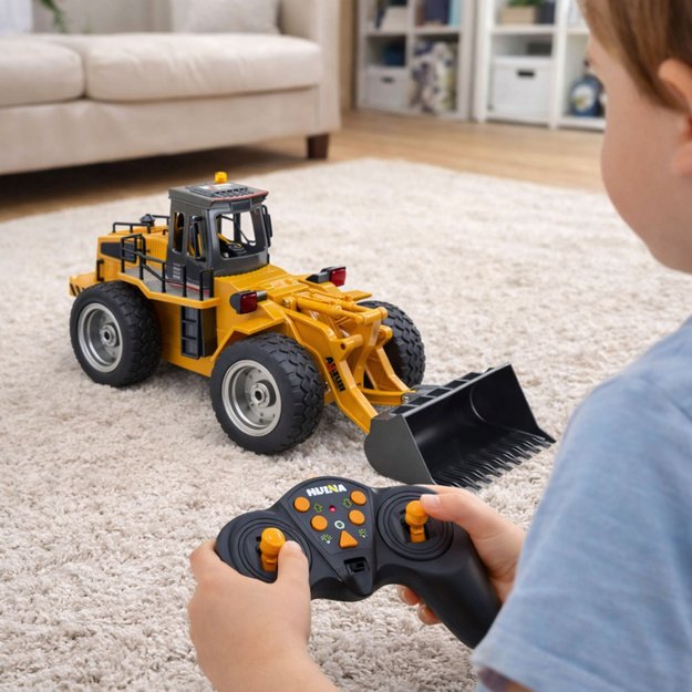 Huina RC Remote Controlled Excavator Loader Bulldozer 1:18 5