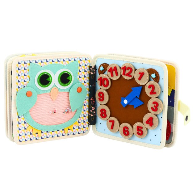 3D Felt Sensory Educational Book Animals Hedgehog 1