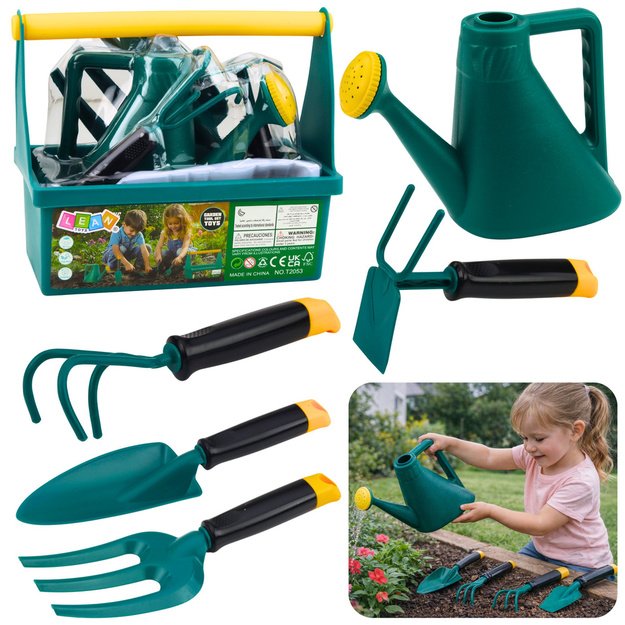 Little Gardener s Set Gardening Tool Box Watering Can