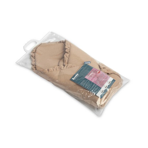 MUSLIN CONE WRAP BEIGE 90x90 5