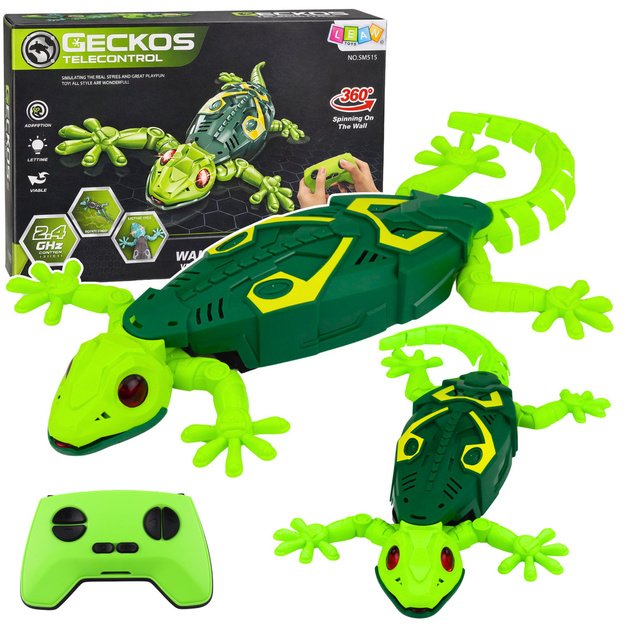 RC Gecko Lizard Wall Walking 360&deg; Green