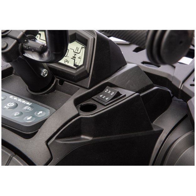 Battery-Operated Quad ATV 6 Wheels With Trailer JC606 24V 4x4 Red 8